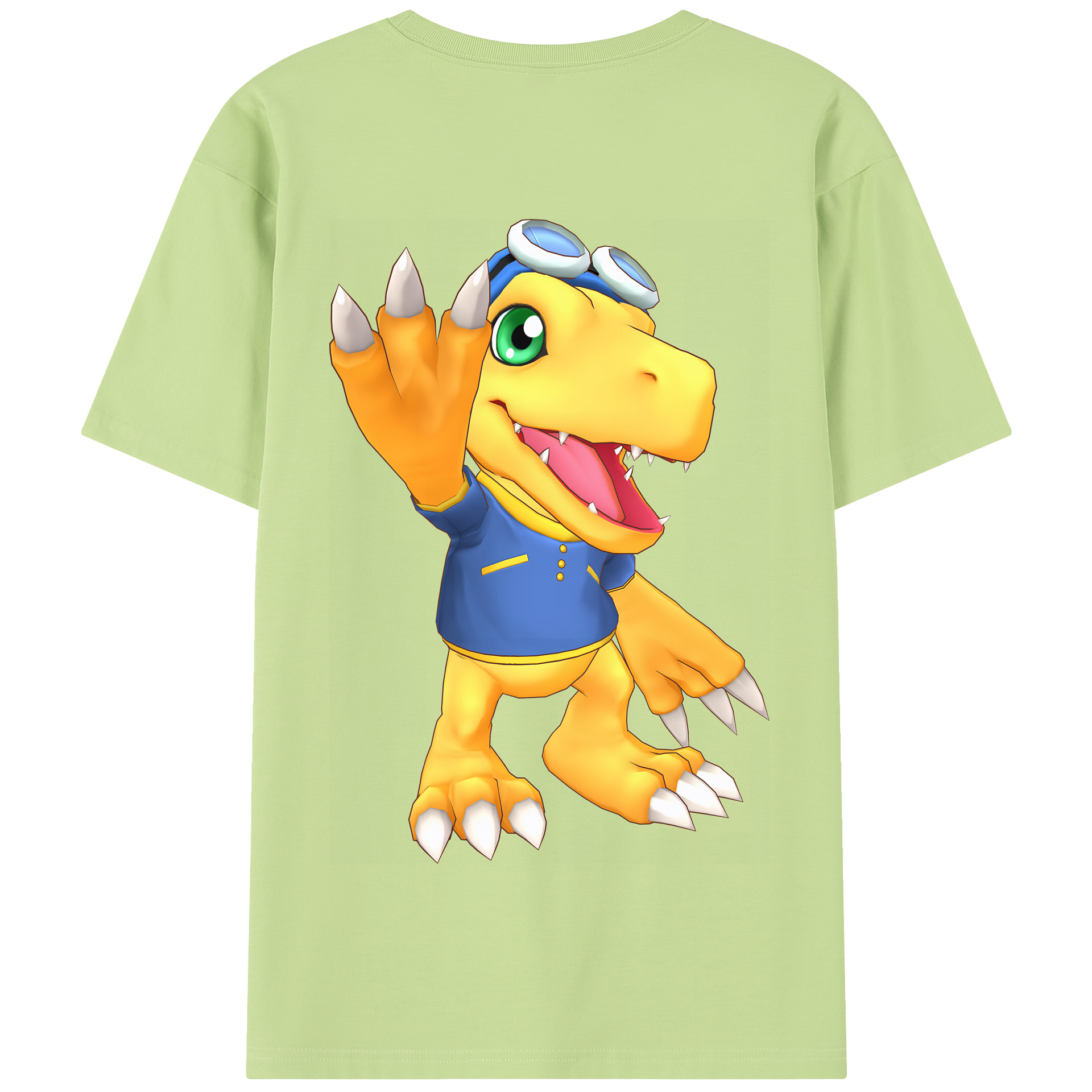 （画像用） Digimon デジタルモンスター/デジモン 綿100％半袖Tシャツ（背面プリント）